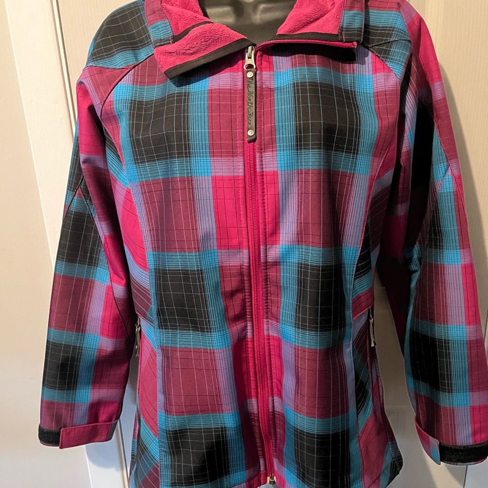 The North Face Pink and Blue 3 season jacket